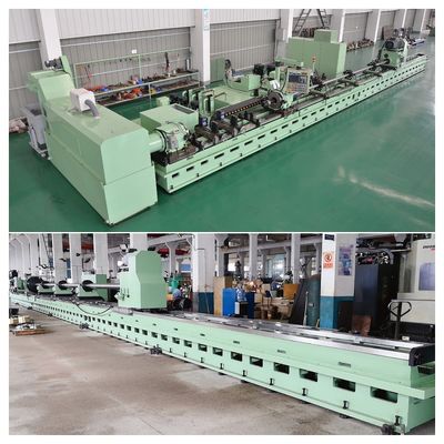 Máquina de quemado de rodillos de cilindro hidráulico con doble rotación 2500 mm de longitud