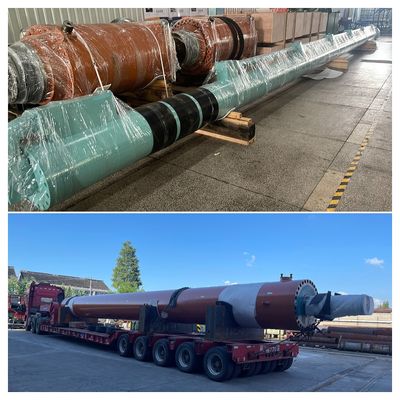 21 Mpa Presión de funcionamiento Fábrica de acero cilindros hidráulicos de trabajo pesado con diámetro máximo de perforación 865mm
