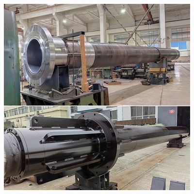 Construcción robusta cilindro hidráulico cromado auto-guiado anti rotación