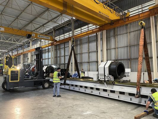 EOOE Máquina de quemado de rodillos con fijación de la pieza de trabajo y rotación de la herramienta