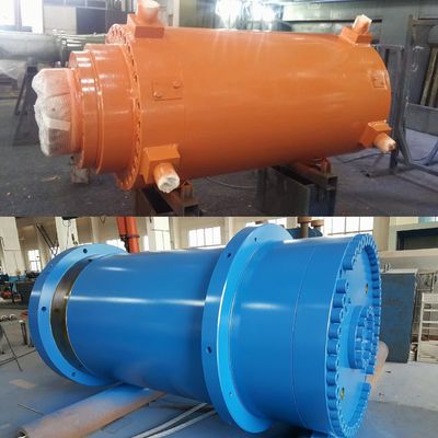 cilindros de 800 mm de carrera máxima utilizados en el levantamiento de una cuchara intermedia