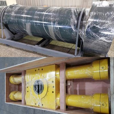21 Mpa Presión de funcionamiento cilindros hidráulicos de trabajo pesado con diámetro máximo de perforación 865 mm en la industria metalúrgica