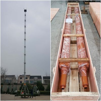 cilindro hidráulico de 3 etapas con tubo de cilindro de 27SiMn