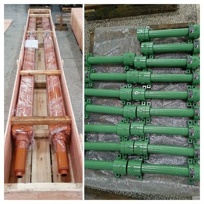 cilindro hidráulico de tres etapas personalizado de trabajo pesado 21 Mpa presión de funcionamiento