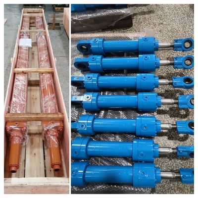 Presión de trabajo de 21 Mpa cilindros hidráulicos de trabajo pesado con tubo de cilindro de 27SiMn en una fábrica de acero