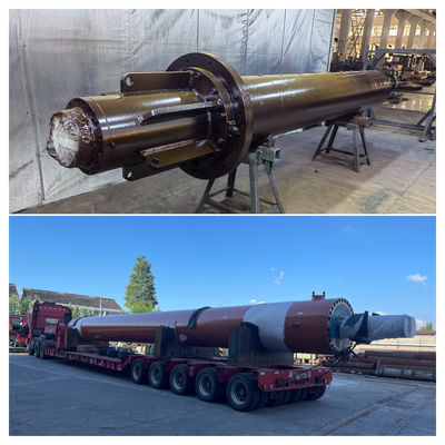 Anti-rotación cilindro de fundición vertical autoguiado cilindro hidráulico cromado