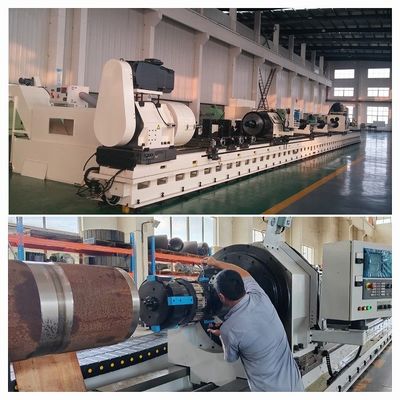 0.8 mm/r Ra 0.037 Máquina de quemado de rodillos de skiving con diseño de rieles de guía ultra anchos