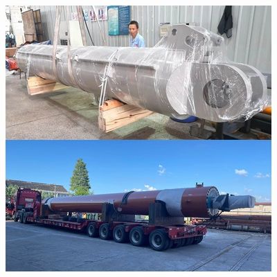 plataformas petrolíferas grúa cilindro hidráulico personalizado 25MPa presión de funcionamiento para la industria pesada