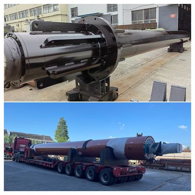 Construcción robusta cilindro hidráulico cromado auto-guiado anti rotación